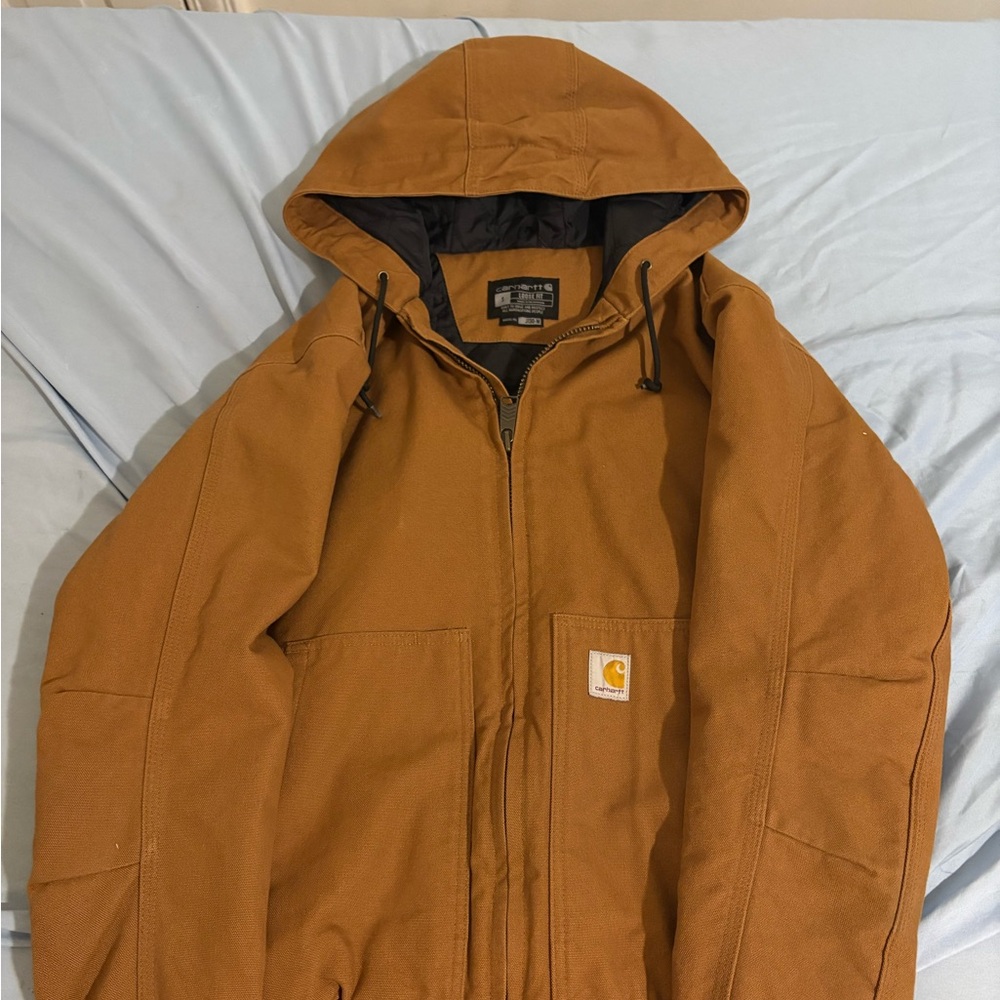 Carhartt Men's Tan Hooded Performance Jacket